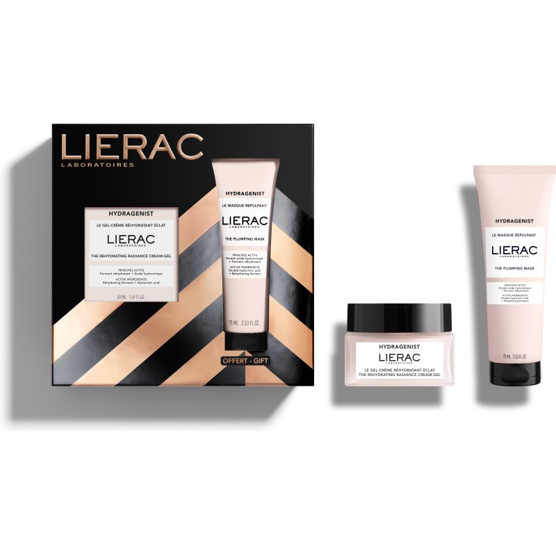 Lierac coffet cadeau la Hydragenist Crème-Gel Hydratante (50 ml) + 1 Hydragenist Masque SOS Hydratant Repulpant offert (15 ml)