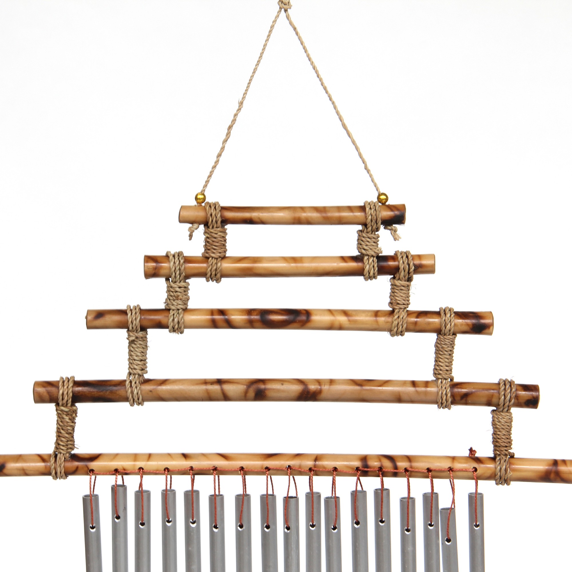 Windspiel 'Pagode', natur, silber, B 30 cm, H 34 cm günstig bestellen