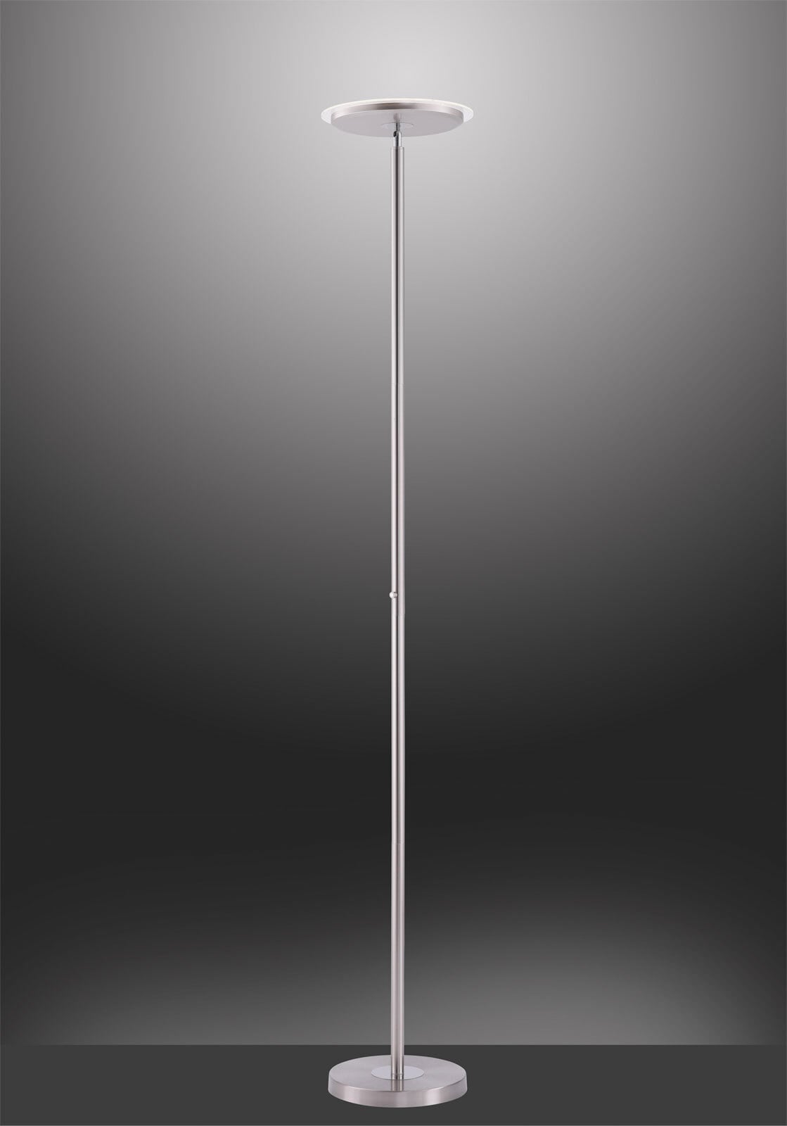 JUST LIGHT LED Stehlampe HANS 181 cm stahlfarbig