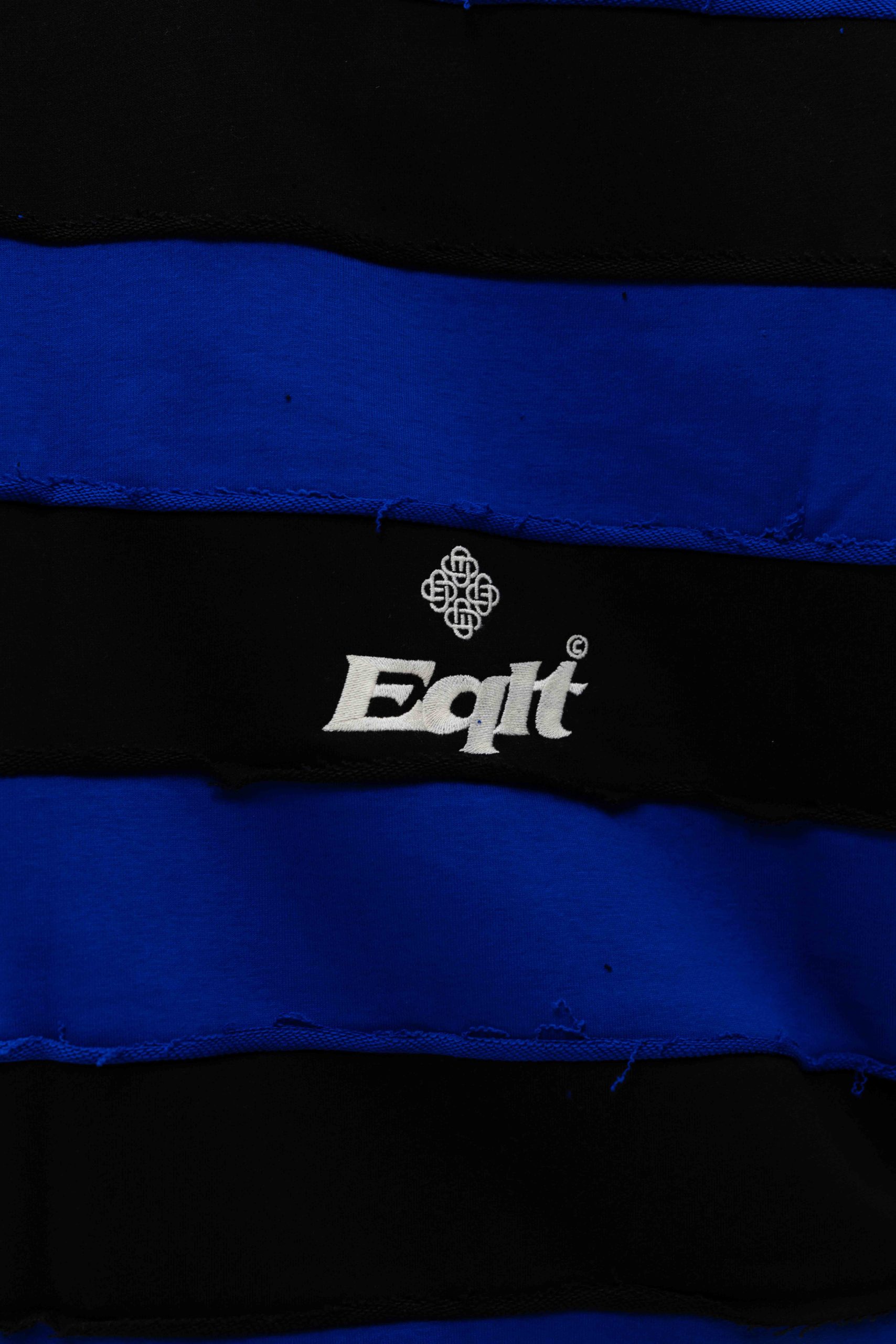 Equalité Stripe Jersey Polo Dames Zwart/Blauw