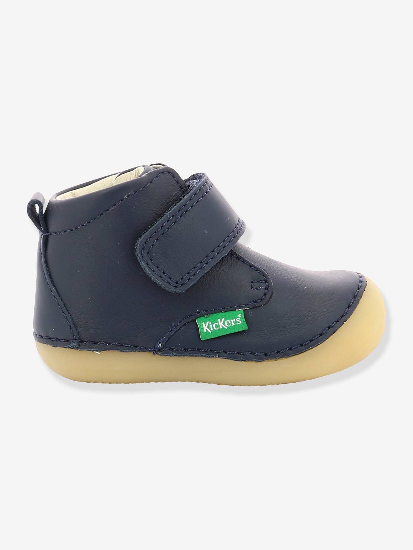 Sabio KICKERS® Botinhas de Couro para Bebê Primeiros Passos Tinta