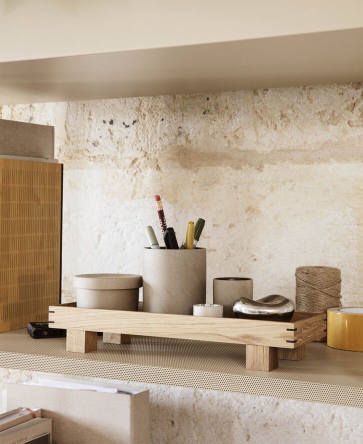 ferm LIVING Bon Accessories - Large Container - Sand