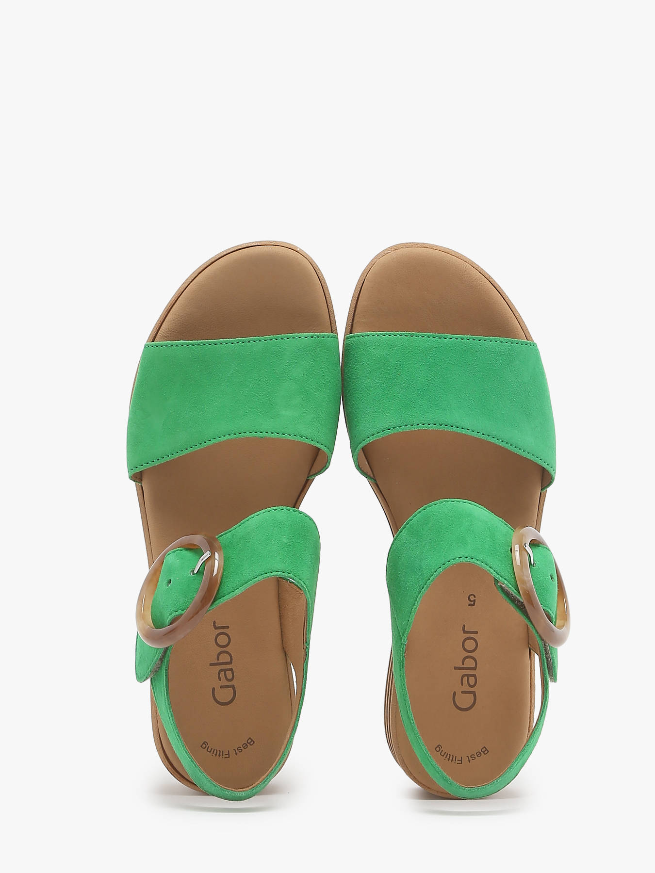 Sandales semelle compense en cuir GABOR