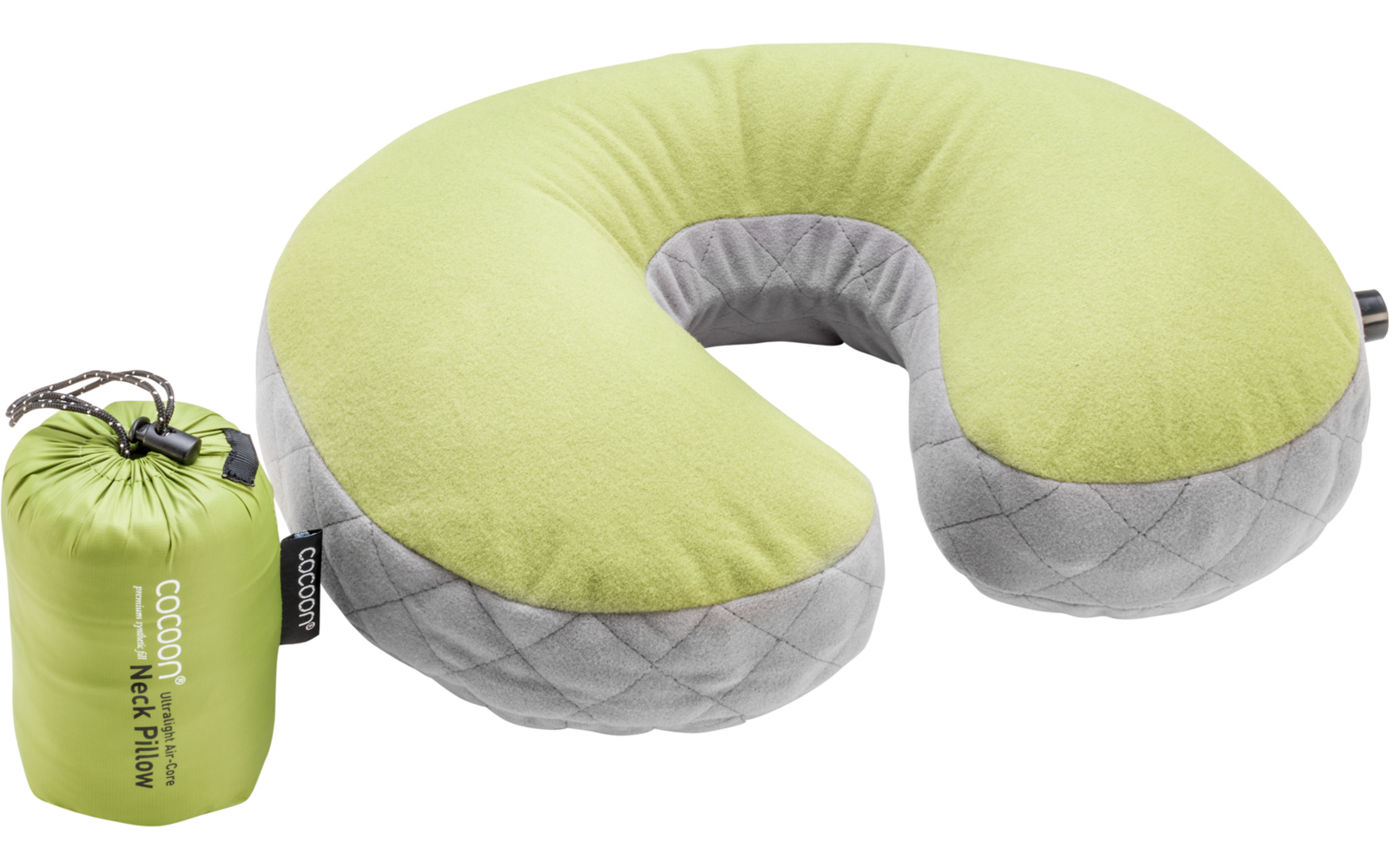 Cocoon Air Core Kissen Ultralight U förmige Nackenstütze light blue / grey
