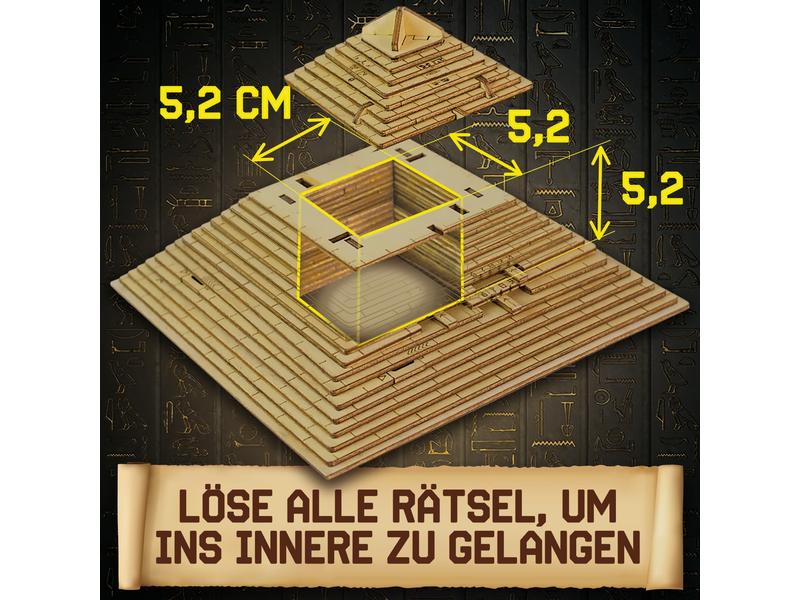 Escape Welt Rätselspiel Quest Pyramide Ein spannendes Escape-Spiel als kompakte Puzzle-Box aus Holz
