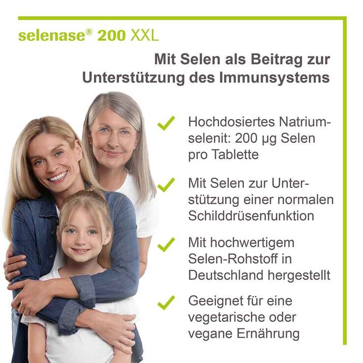 Selenase 200 XXL Tabletten, 90 St