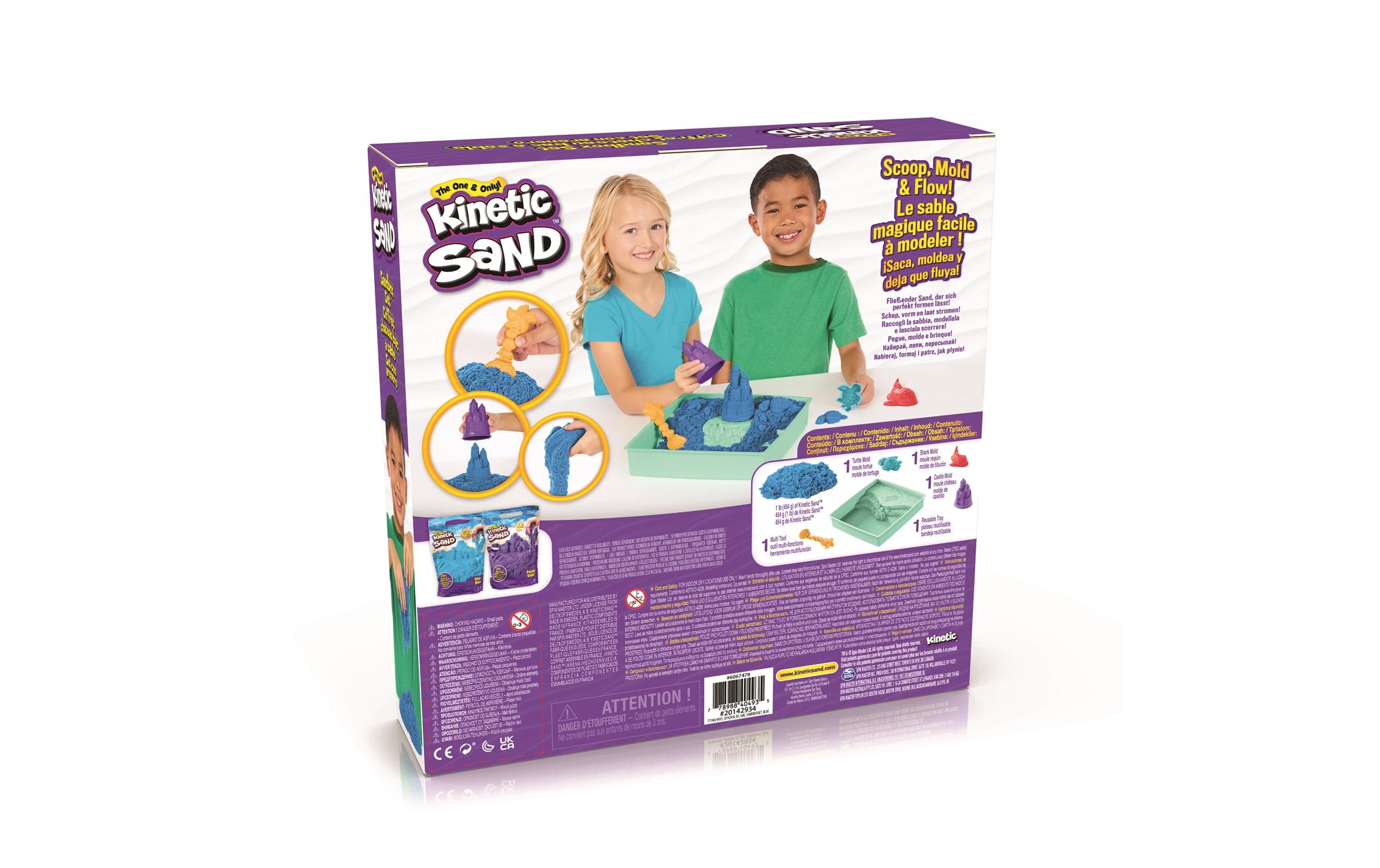 Sand Kinetic Sand Box Blau 454 gSandkasten Spierlse