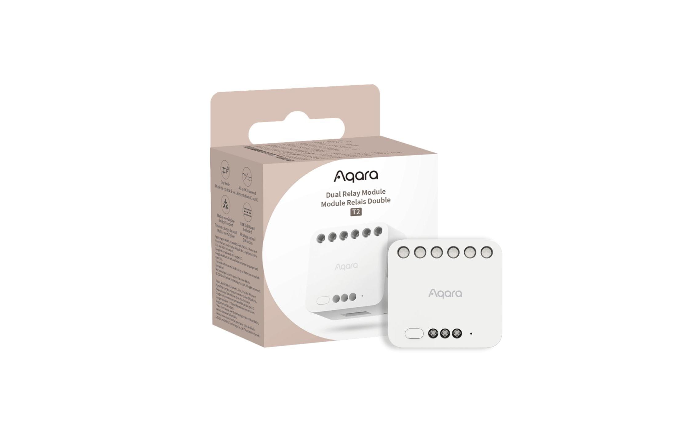 Dual Relay Module T2 Weiss, 100-250 V, 10A 50/60 HzZigbee 3.0 Doppelkanal-On/Off-Modul