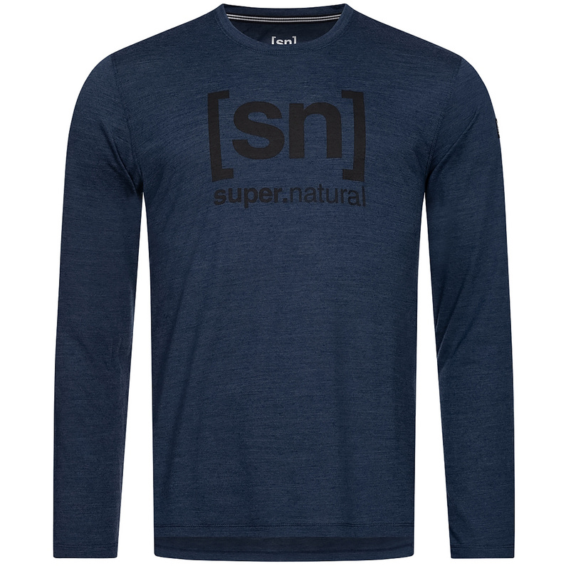 Super.Natural Herren Logo Longsleeve