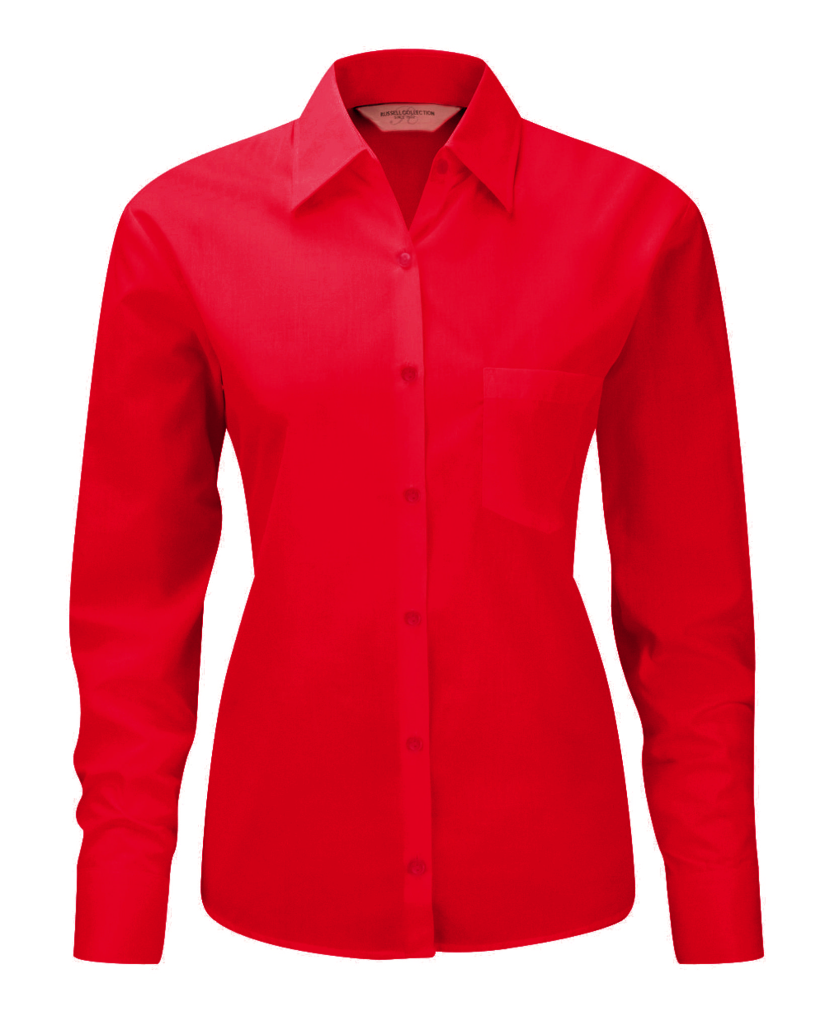 Russell Collection J934F - Chemise Élégante Femme en Popeline Facile d'Entretien