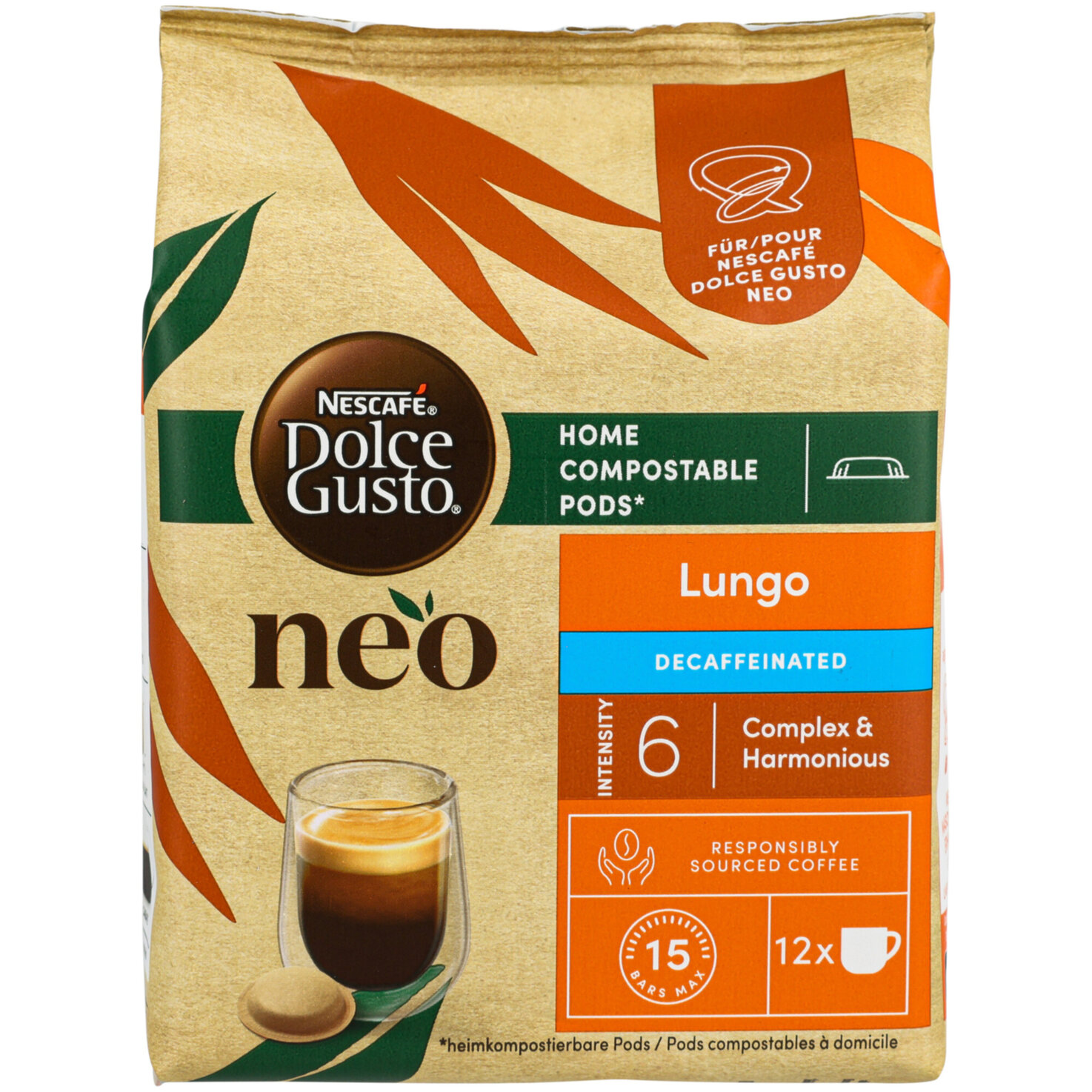 NEO Dolce Gusto Decaf Lungo 12 Pods