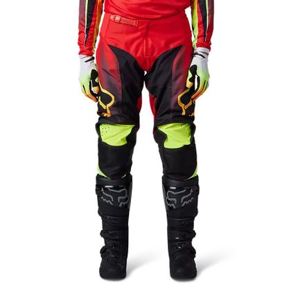 Pantalon cross Fox 180 STATK 2023 - Rouge / Noir