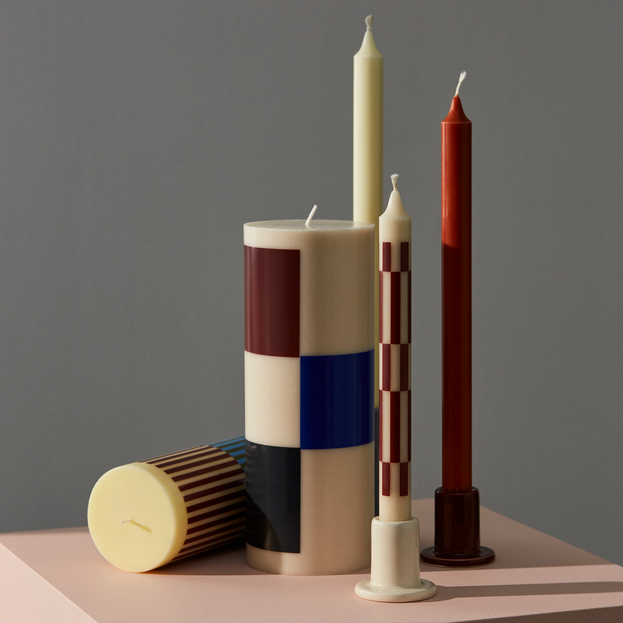 Kaars Gradient Neutrals - set van 7
