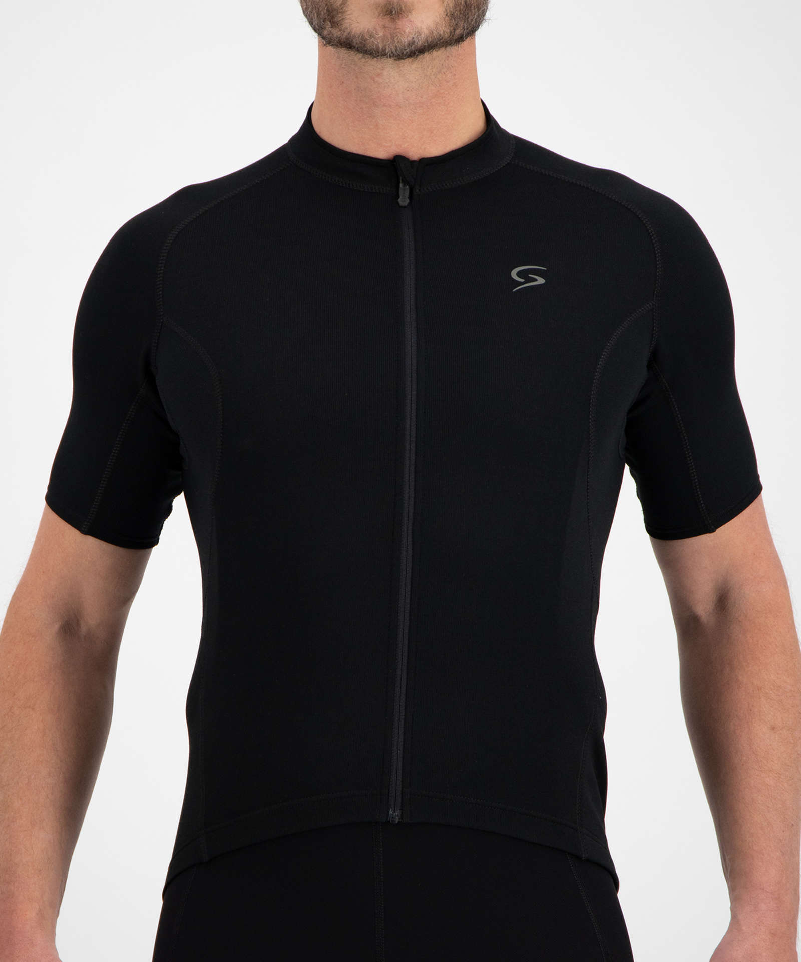 FUTURUM JORIS Merino Fietsshirt Korte Mouwen Zwart Heren