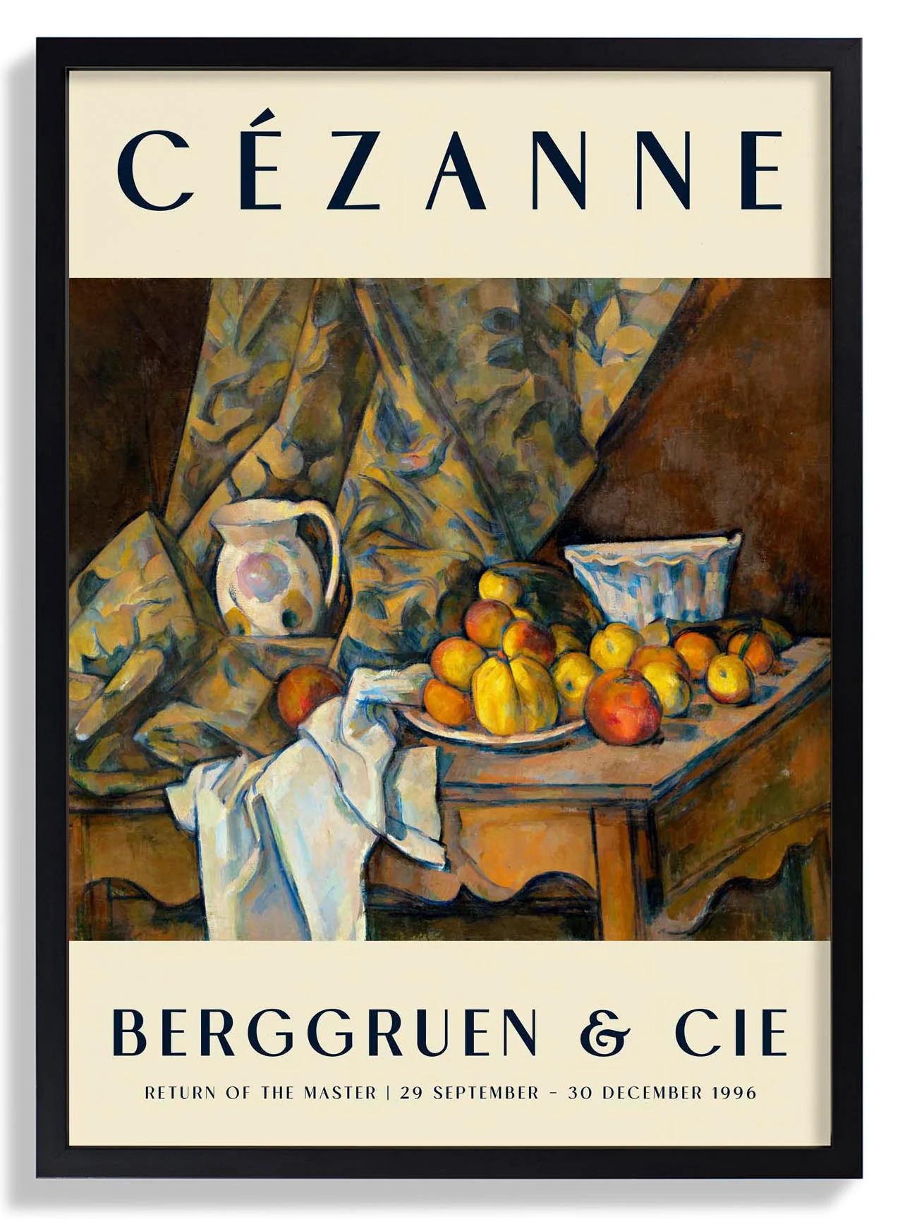 Äpfel & Pfirsiche Kunstausstellung von Paul Cézanne