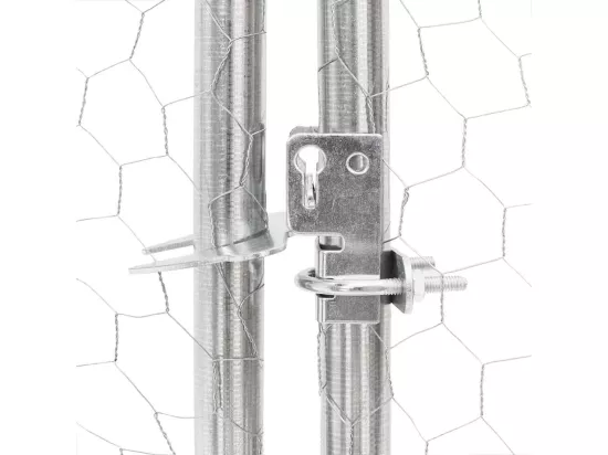 Poulailler 2,5x2x2,25 m acier galvanisé