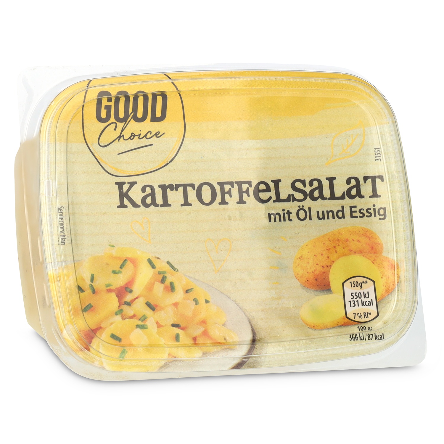 GOOD CHOICE Kleine Marinierte Salate, Kartoffel/Essig-Öl 400g
