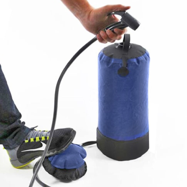 Douche d'appoint 12 L pompe à pied