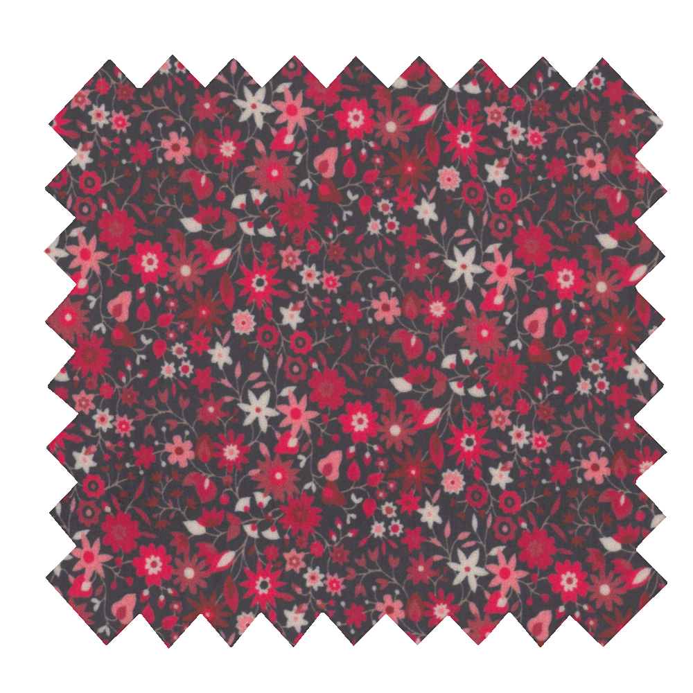 Tissu Enduit Au Mètre Ex2481 Seventies Rouge