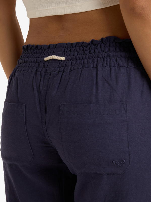 Oceanside Pantalon évasé Bleu Femme