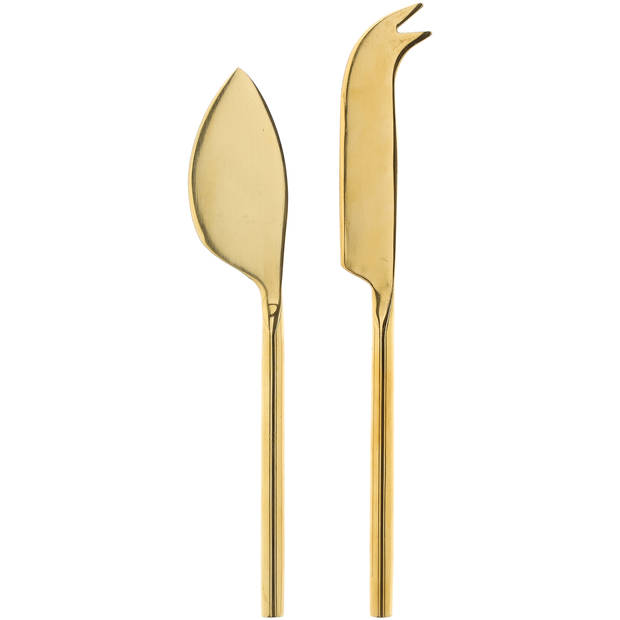 Blokker Home of Treasure kaasmesjes goud set van 2