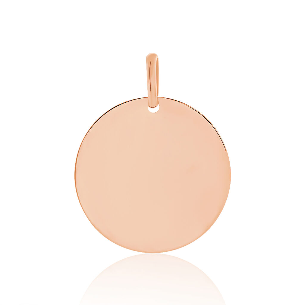 Pendentif Sirona Pastille Gravable Or Rose