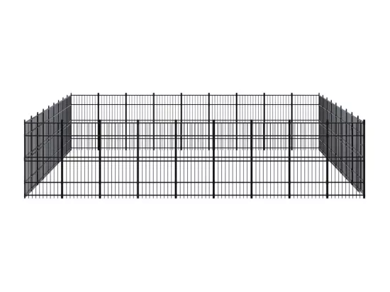 Chenil cage enclos pac noire 864 x 864 x 200 cm 02_0041880