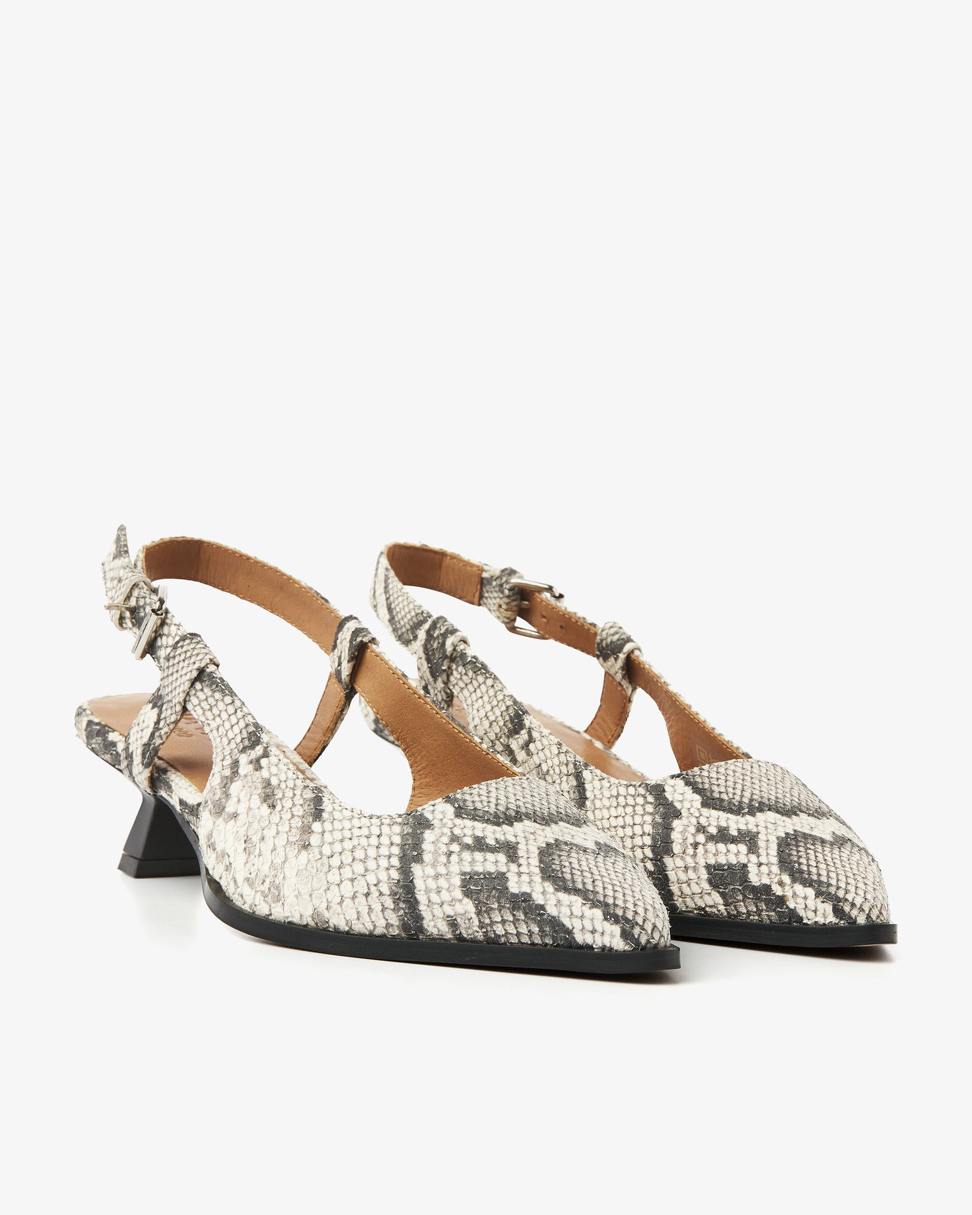 VIA VAI slangenprint slingbacks Lea Elina