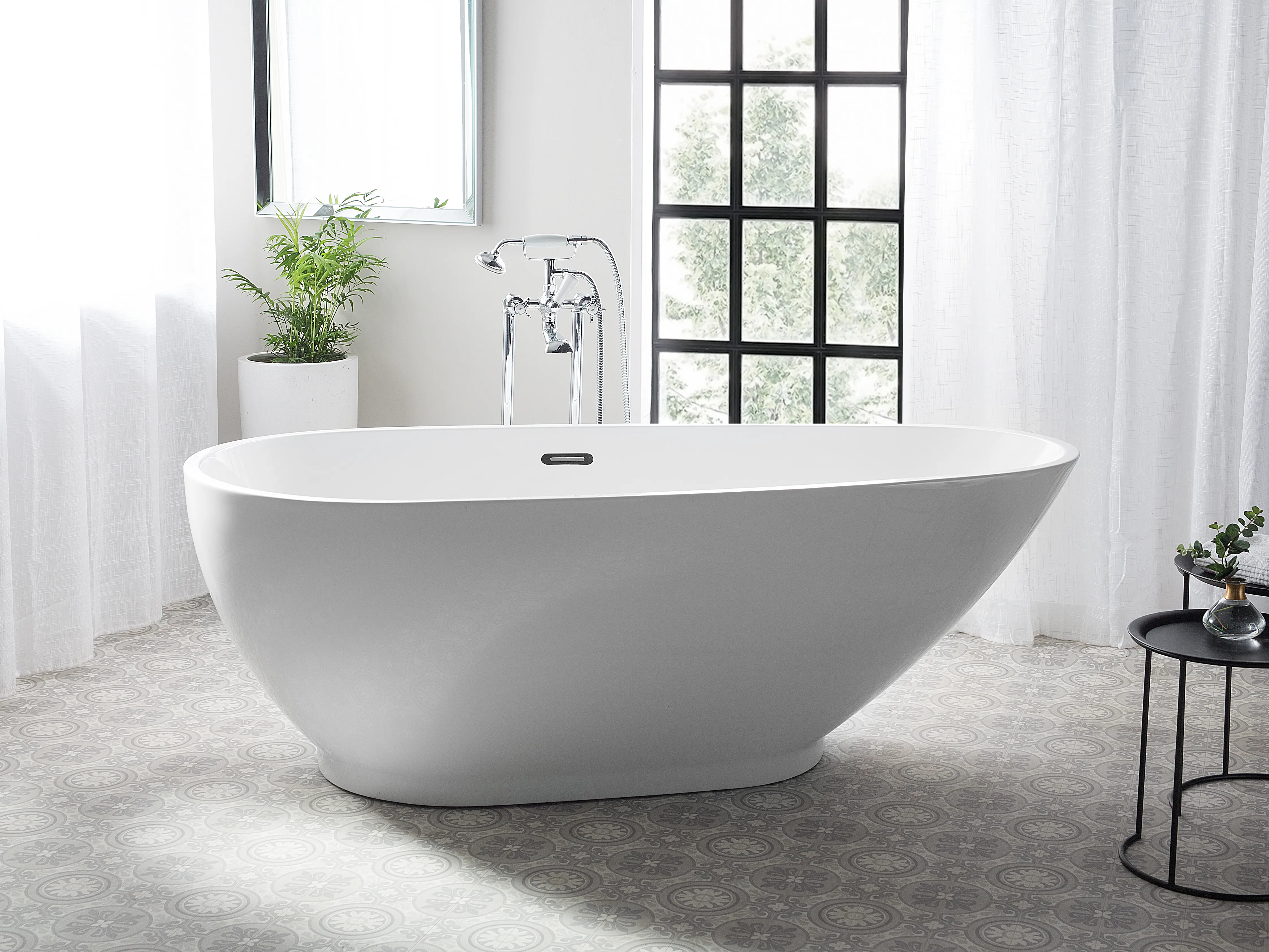 Vrijstaand bad GUIANA 173 x 82 cm Wit