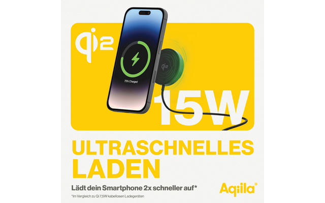 Aqiila Powerbird QC1 Drahtloses Handyladegerät und -halterung 15 W schwarz