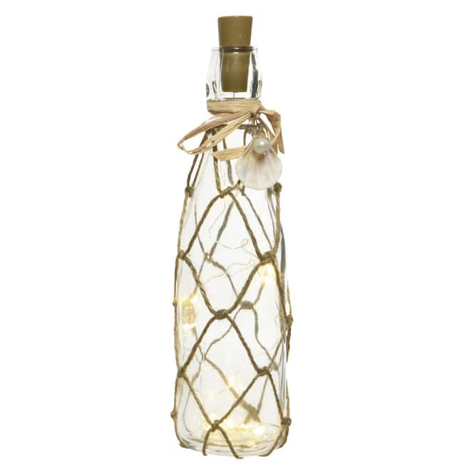 LED-Flasche - aus Glas - ca. 28 cm - 1 Stück