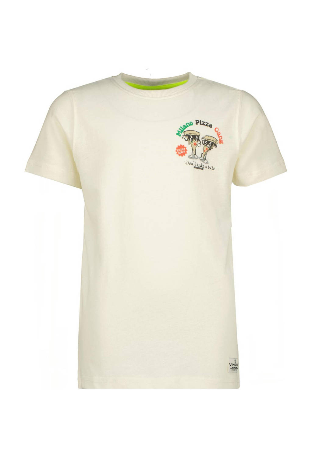 Vingino T-shirt HESK met backprint offwhite