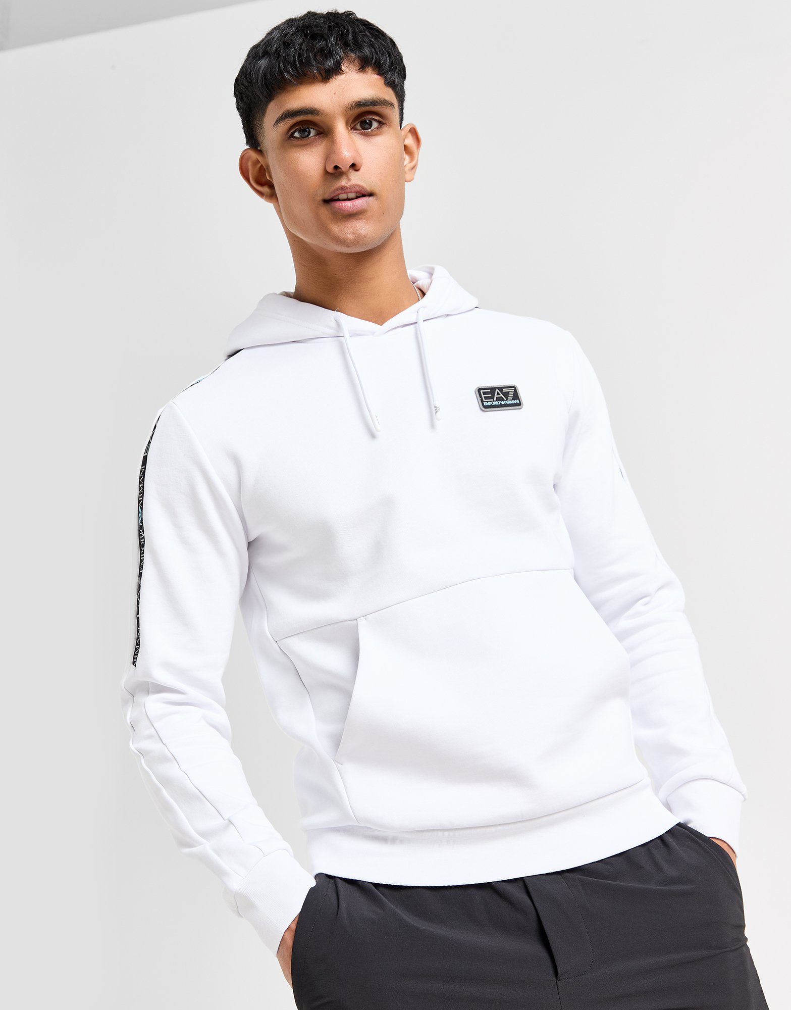 Emporio Armani EA7 Sweat à Capuche Tape Homme