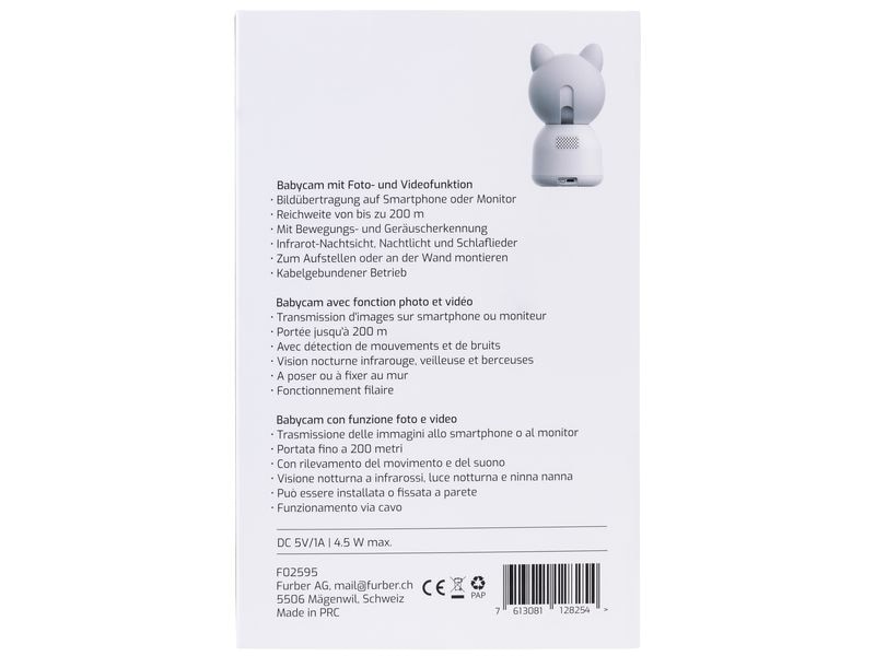 FURBER Babyphone DUAL Babycam mit Foto- und Videofunktion