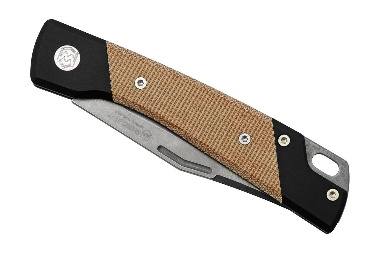 Mercury Luc 9LUCEXSWALBK-C, Elmax, Natural Canvas Micarta, zakmes