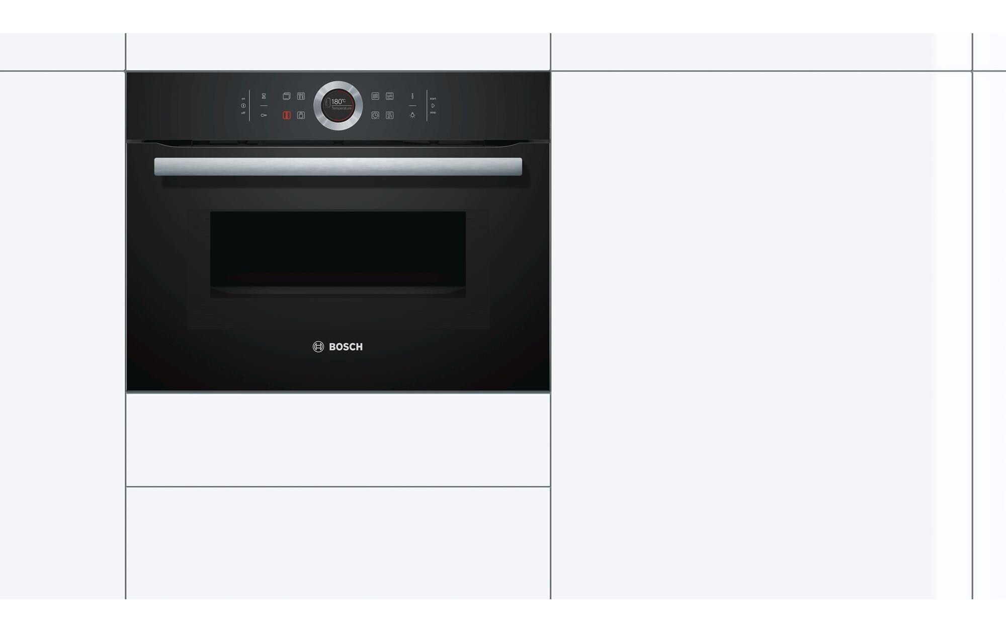 Einbaubackofen mit Mikrowelle CMG633BB1 Schwarz<br>Kompakter Einbaubackofen mit Mikrowelle