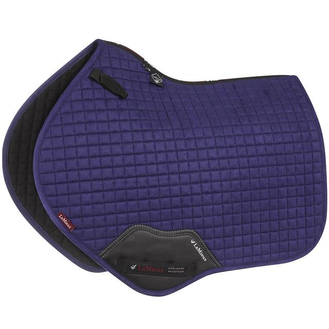 Zadeldek LeMieux Luxury suède CC Square Middenblauw