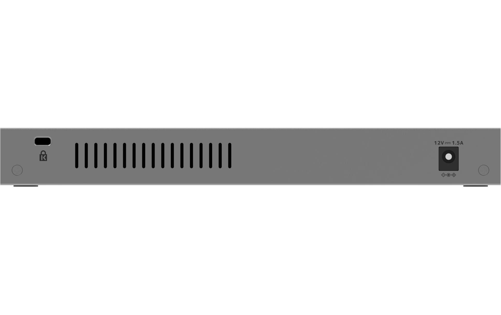 GS108MX 8 Port<br>8-Port Gigabit Ethernet Unmanaged Switch mit 1 dediziertem 10G/Multi-Gigabit-Anschluss