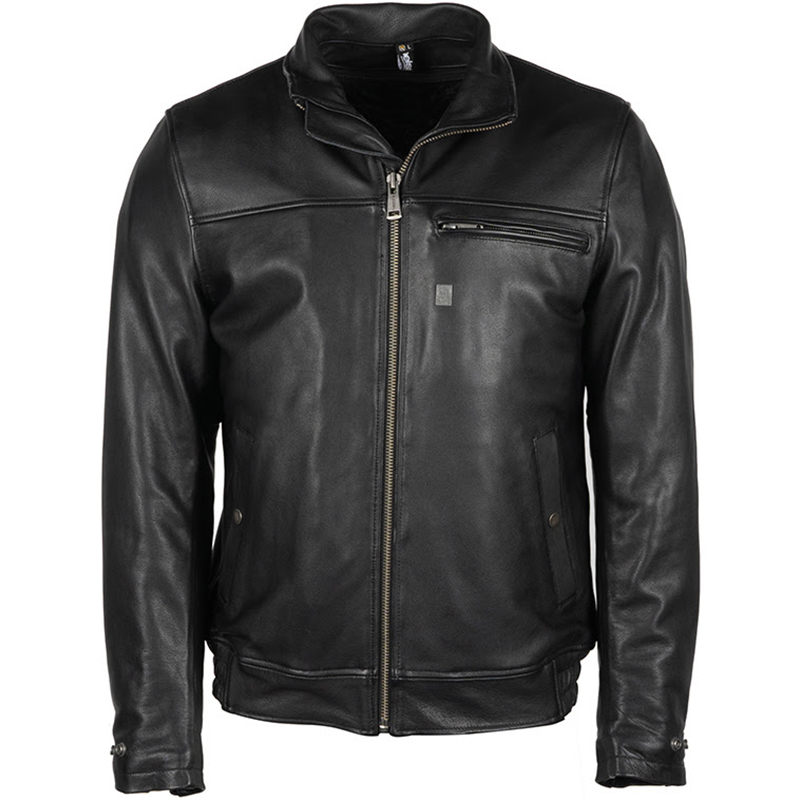 Helstons - Blouson Benny Cuir Rag Noir