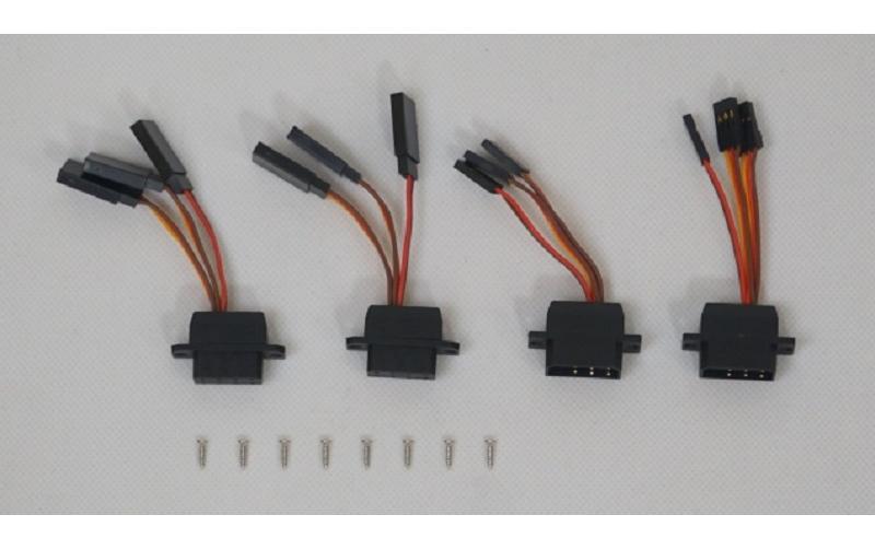 Multi-Connector System zu Rafale Jet EDF 80Ersatz Tragflächenservo Stecksystem zu FMS Rafale Jet EDF 80