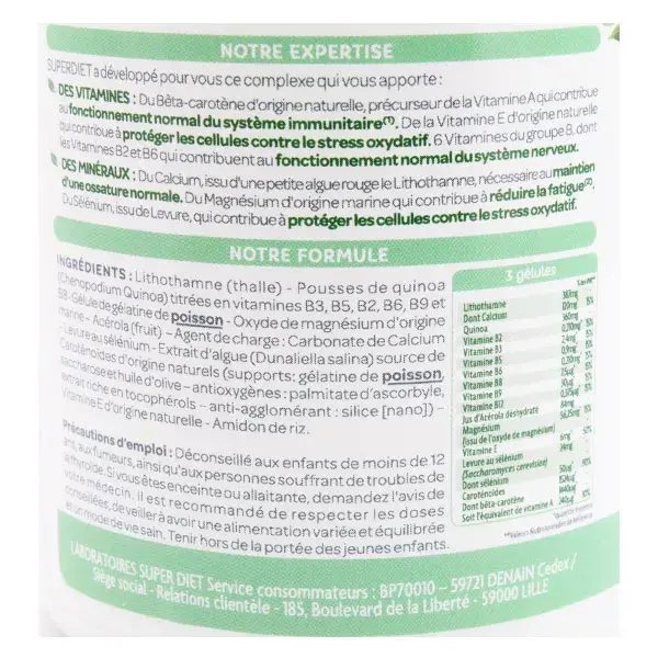 Superdiet Complexo Multivitamínico e Mineral 150 cápsulas