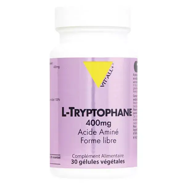 Vit'all+ L-Triptofano 400mg 30 cápsulas vegetais
