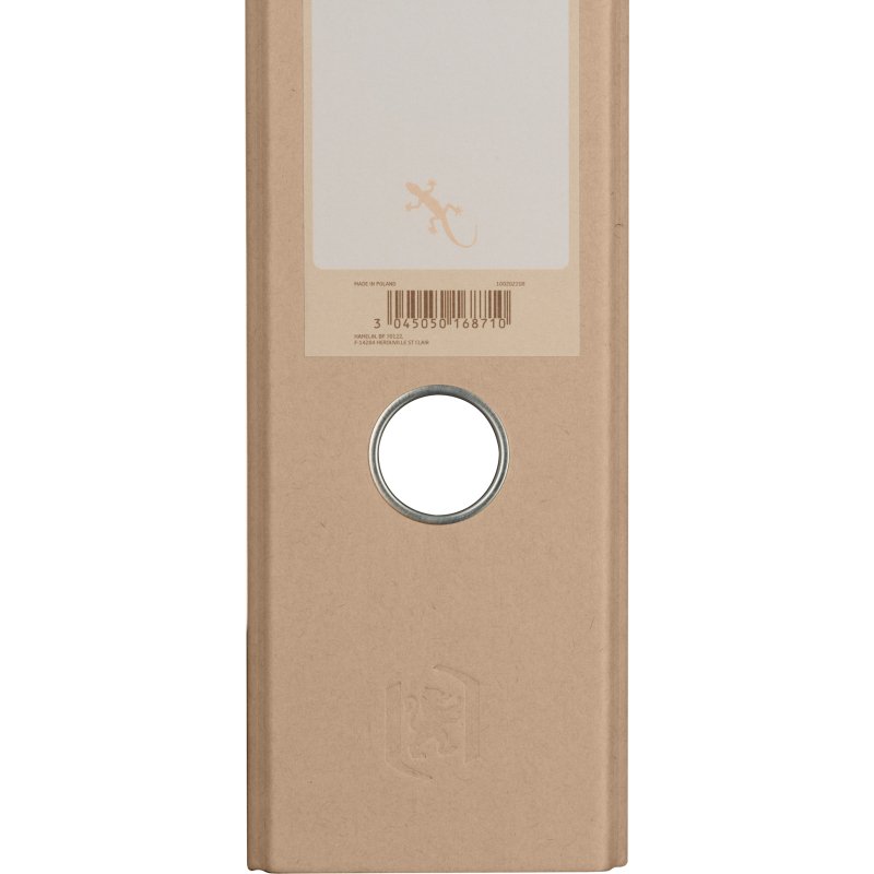 Classeur à levier cartonné Oxford Touareg A4 maxi - Dos 7,5 cm beige