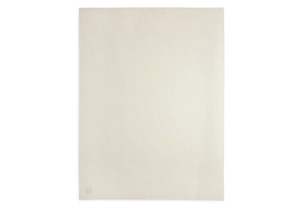 fijn dekentjebaby ledikant deken 100x150 cm Basic Knit Ivory