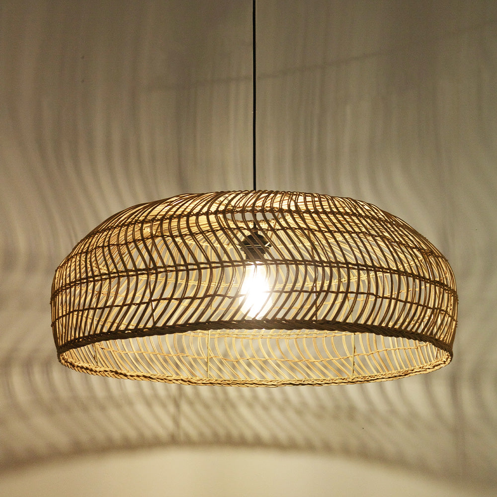 Abat-jour pour suspension - eugenie - bambou - naturel - cezare - ø80cm