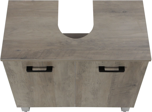 welltime Waschbeckenunterschrank »Florenz,Breite 60cm, 2 Tür, 2 Fächer, mit Siphonausschnitt, MDF-Front« in verschiedenen Farben erhältlich, Badmöbel, Badschrank, Kommode, Bad