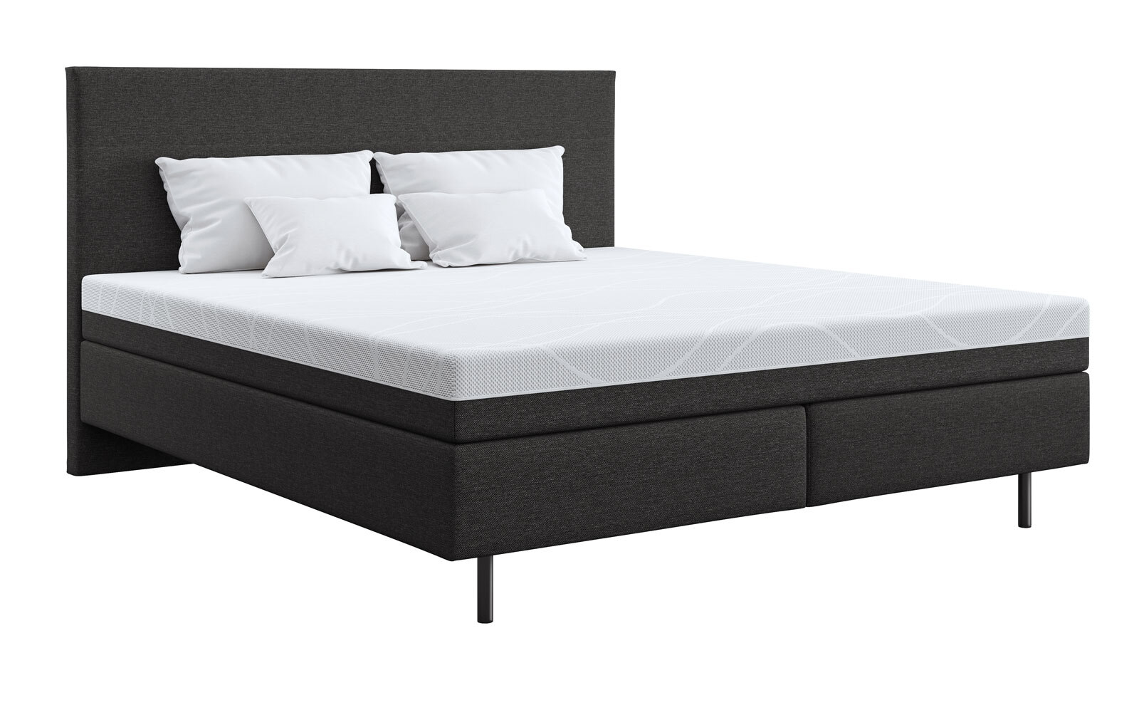 SCHLARAFFIA Boxspringbett MYNAP 180 x 200 cm Casual Graphite