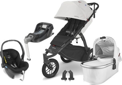 UPPAbaby RIDGE Duovogn inkl. MESA i-Size Babybilstol & Base, Bryce White