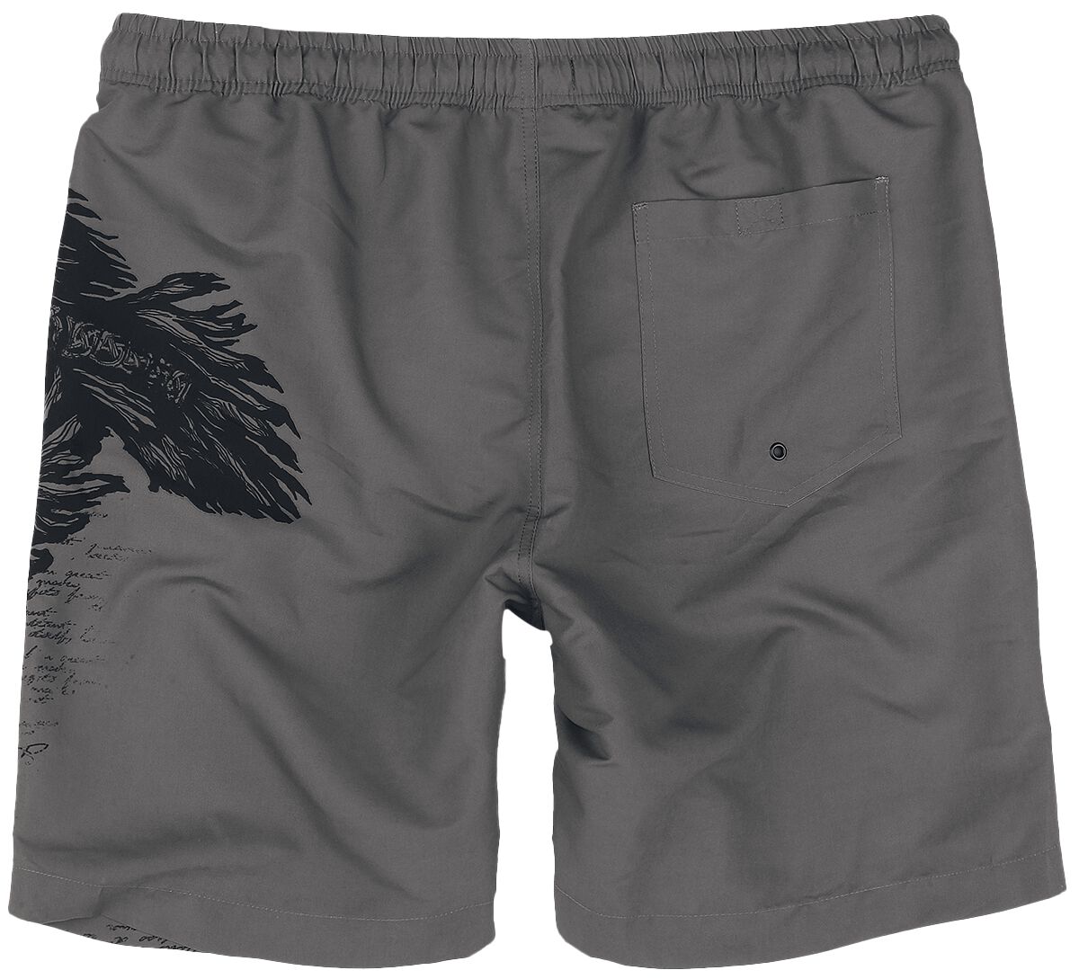 Swim Shorts with Raven Print | Black Premium by EMP Short de bain