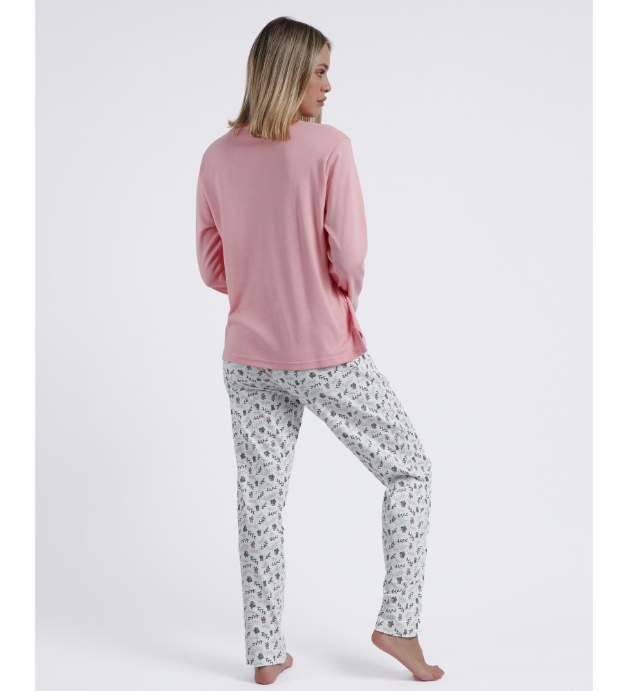 Mangas de pijama Admas Long Time to Grow rosa